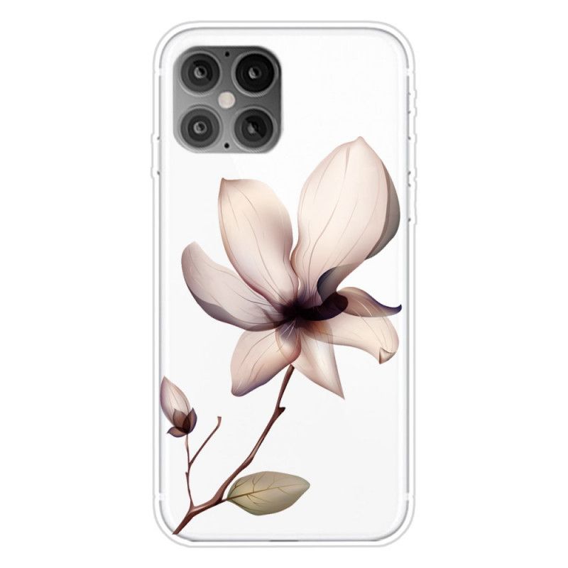 Hoesje iPhone 12 / 12 Pro Roze Magenta Premium Bloemen