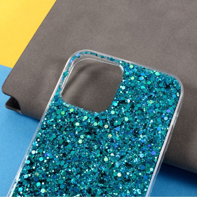 Hoesje iPhone 12 / 12 Pro Roze Rood Premium Glitter