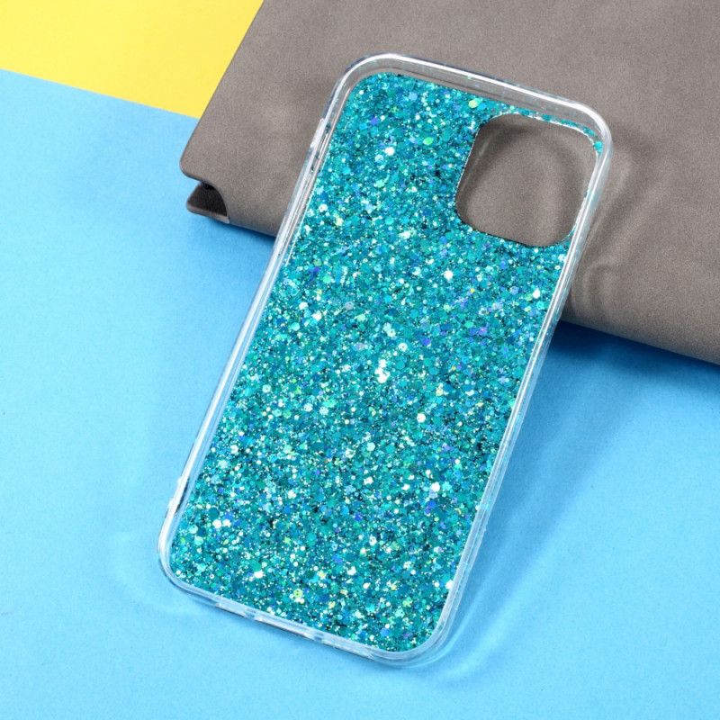 Hoesje iPhone 12 / 12 Pro Roze Rood Premium Glitter