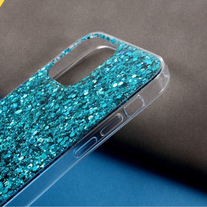 Hoesje iPhone 12 / 12 Pro Roze Rood Premium Glitter