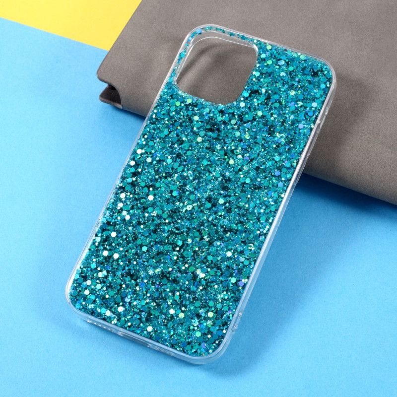Hoesje iPhone 12 / 12 Pro Roze Rood Premium Glitter