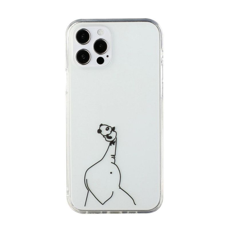 Hoesje iPhone 12 / 12 Pro Telefoonhoesje Logo Panda Spellen