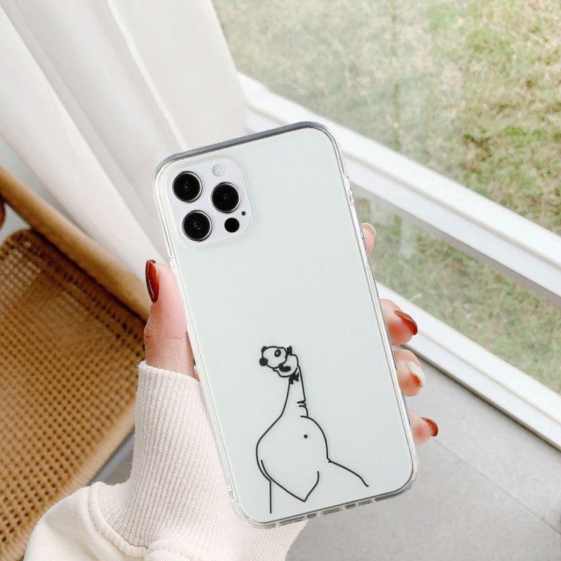 Hoesje iPhone 12 / 12 Pro Telefoonhoesje Logo Panda Spellen