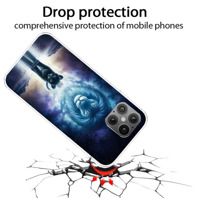 Hoesje voor iPhone 12 / 12 Pro Leeuwenwelp