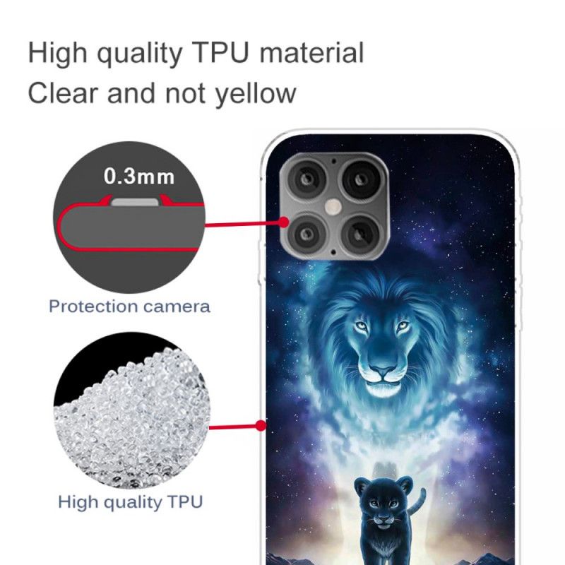 Hoesje voor iPhone 12 / 12 Pro Leeuwenwelp