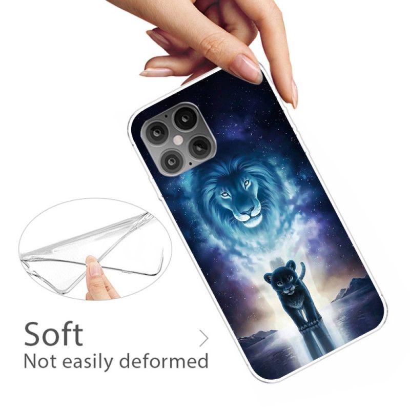 Hoesje voor iPhone 12 / 12 Pro Leeuwenwelp