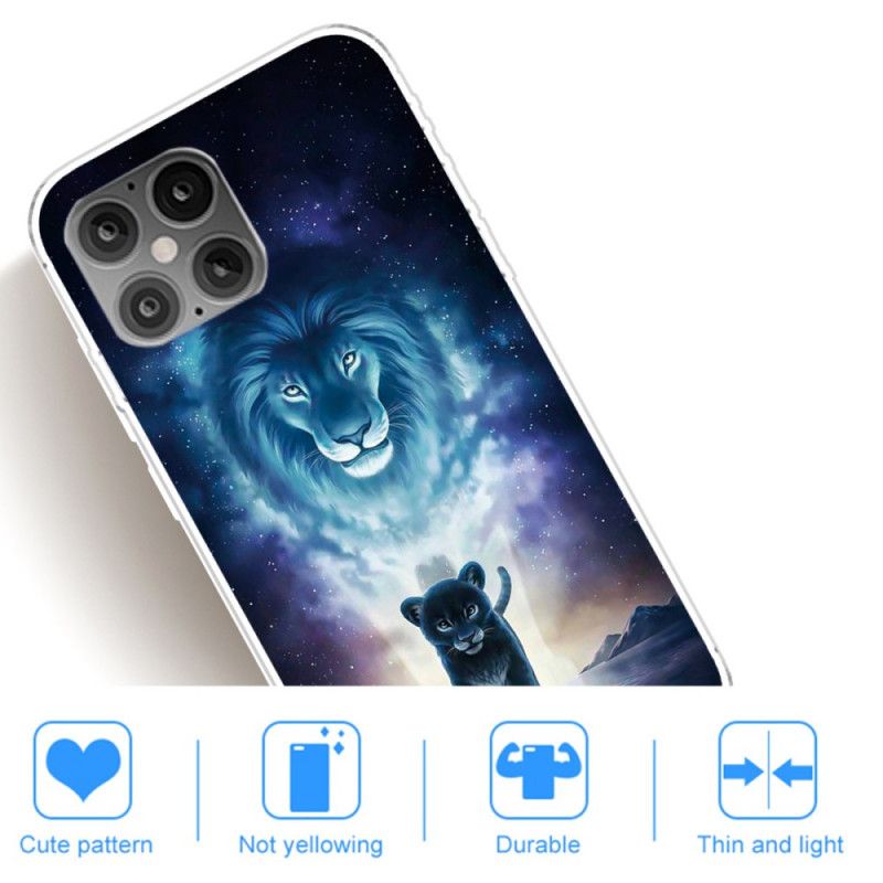 Hoesje voor iPhone 12 / 12 Pro Leeuwenwelp