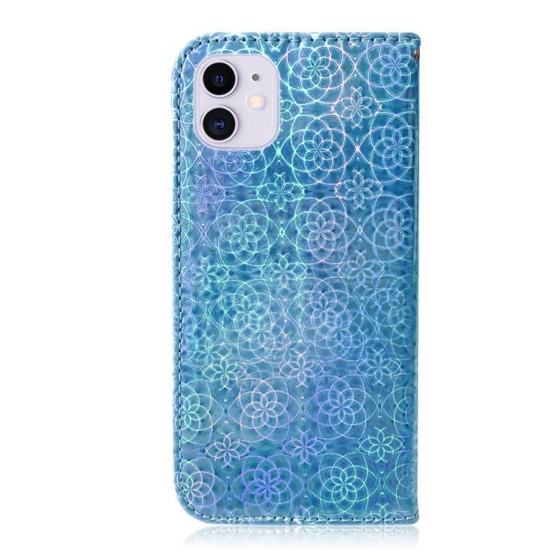 Leren Hoesje voor iPhone 12 / 12 Pro Grijs Zwart Pure Kleur