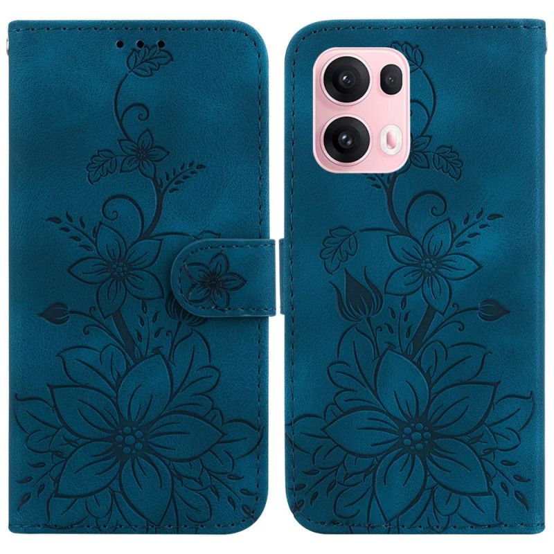 Flip Case Leren Oppo Reno 13 Pro 5g Fleur-de-lis-patroon