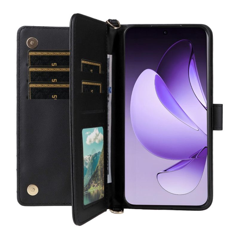 Folio-hoesje Oppo Reno 13 Pro 5g Telefoonhoesje Schouderband Met Retro Design