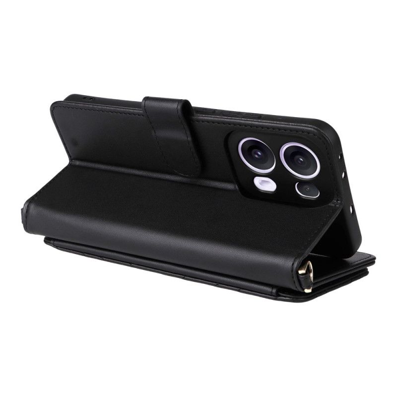 Folio-hoesje Oppo Reno 13 Pro 5g Telefoonhoesje Schouderband Met Retro Design