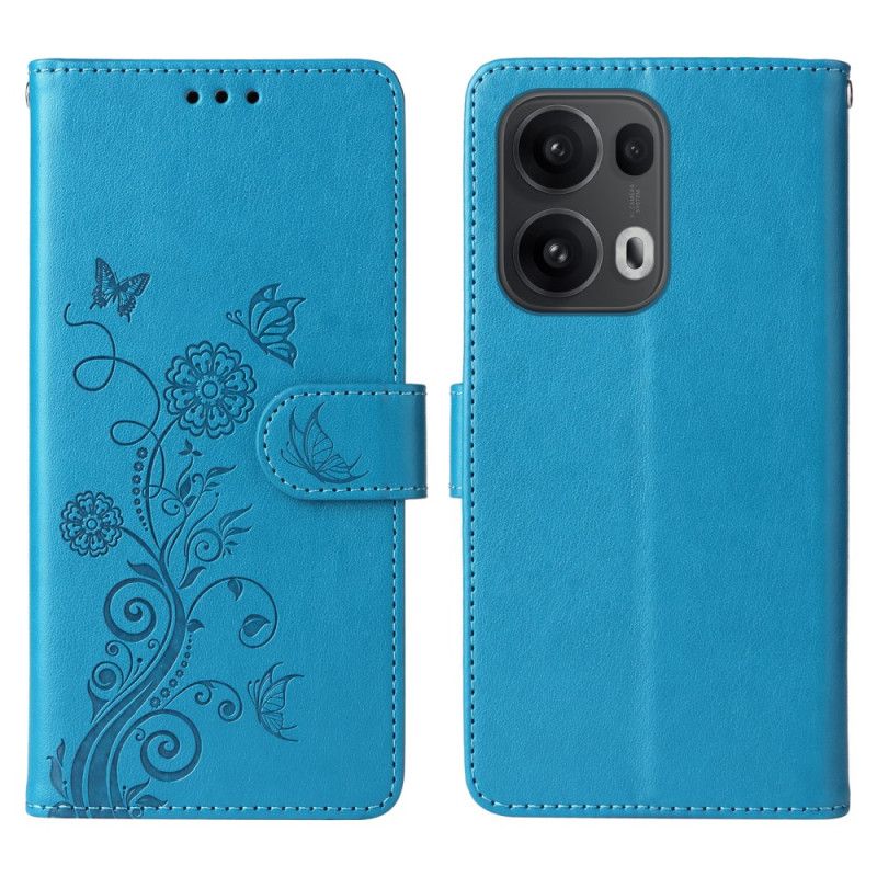 Leren Hoesje Oppo Reno 13 Pro 5g Floraliën Bescherming Hoesje