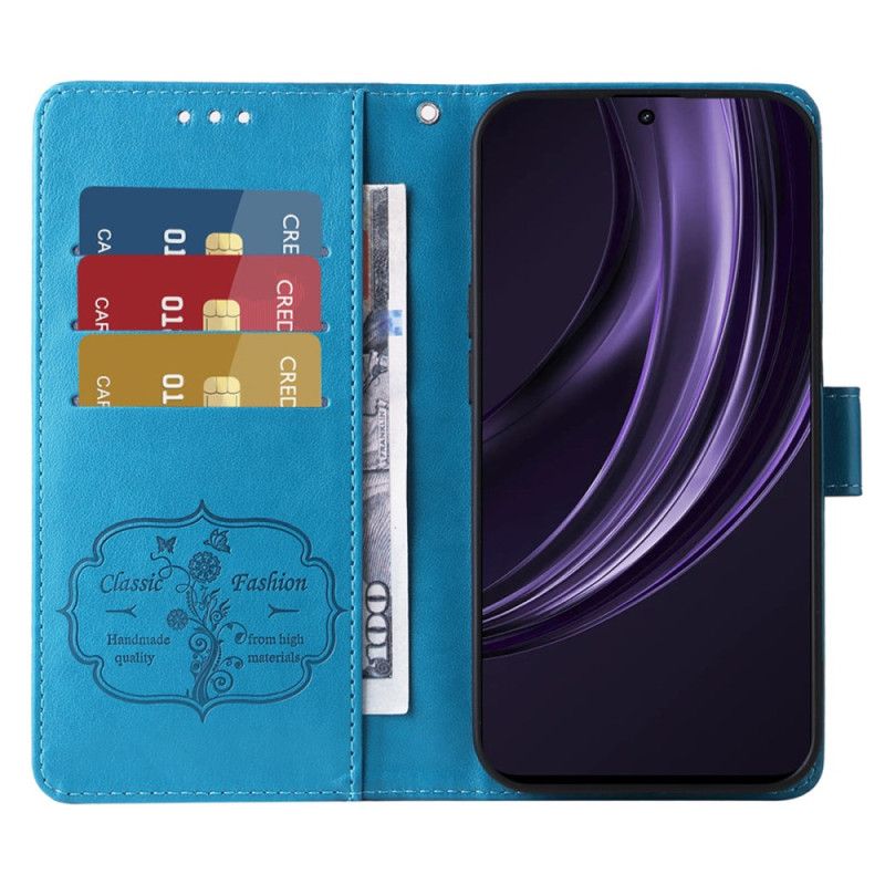 Leren Hoesje Oppo Reno 13 Pro 5g Floraliën Bescherming Hoesje