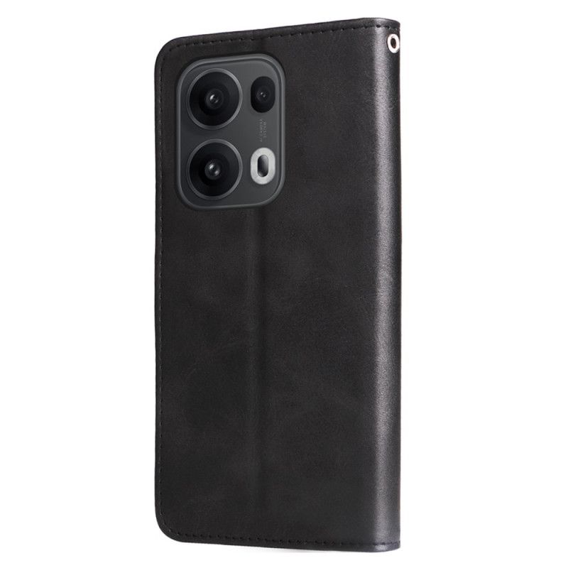 Leren Hoesje Voor Oppo Reno 13 Pro 5g Etui Met Rits