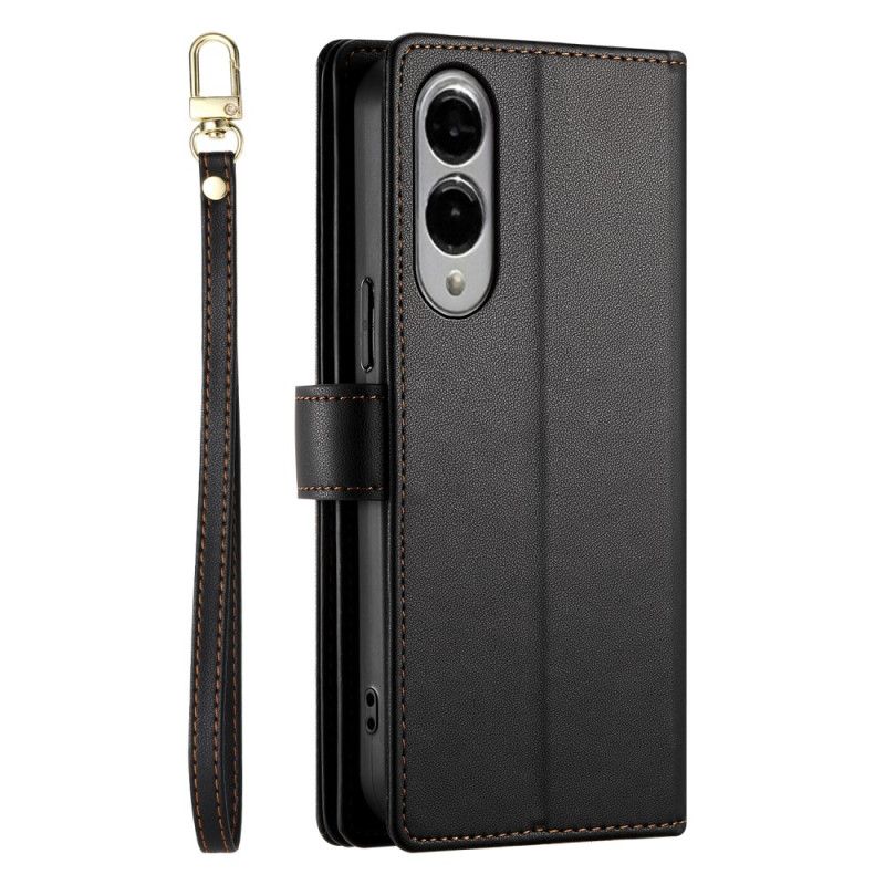 Bescherming Hoesje Samsung Galaxy S25 5g Edge Portemonnee Met Bandjes