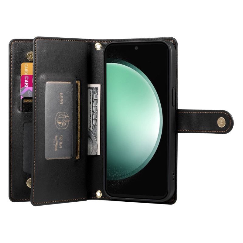 Bescherming Hoesje Samsung Galaxy S25 5g Edge Portemonnee Met Bandjes