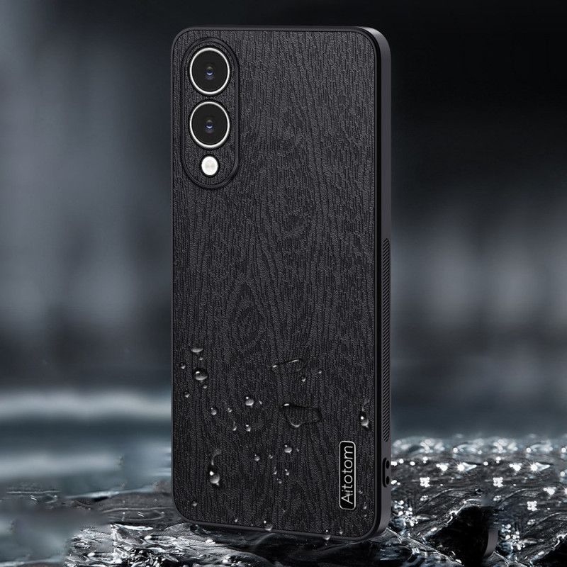 Case Hoesje Samsung Galaxy S25 5g Edge Telefoonhoesje Azns Houteffect