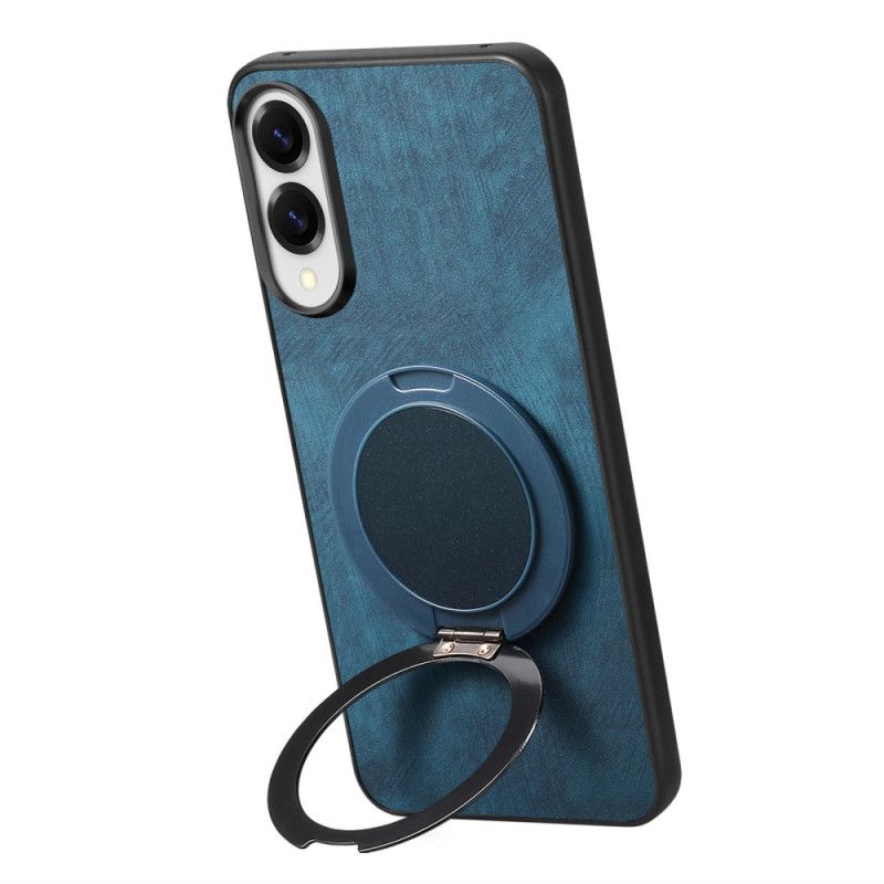 Case Hoesje Samsung Galaxy S25 5g Edge Telefoonhoesje Suède-effect Met Draaibare Standaard