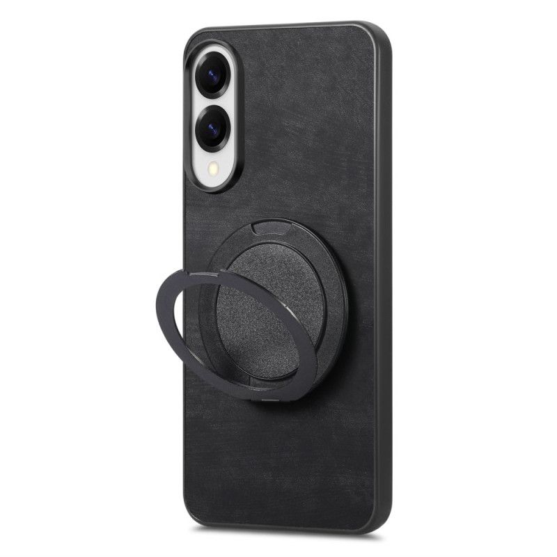 Case Hoesje Samsung Galaxy S25 5g Edge Telefoonhoesje Suède-effect Met Draaibare Standaard