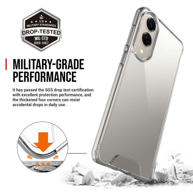 Case Hoesje Samsung Galaxy S25 5g Edge Telefoonhoesje Transparant