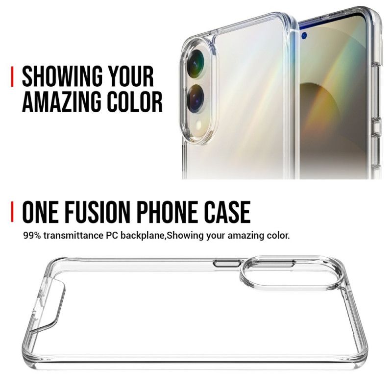 Case Hoesje Samsung Galaxy S25 5g Edge Telefoonhoesje Transparant