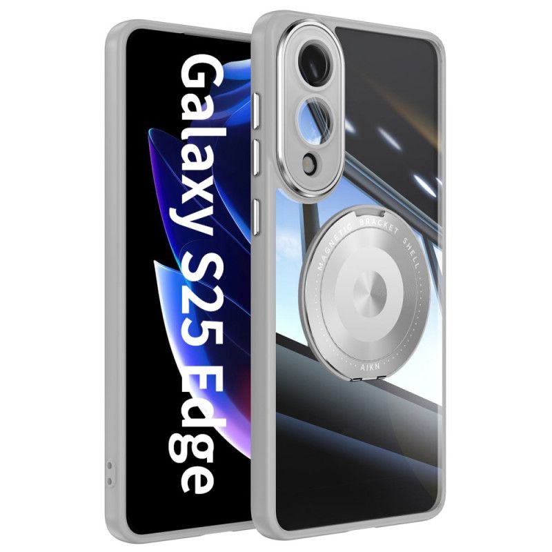 Cover Hoesje Samsung Galaxy S25 5g Edge Telefoonhoesje Draaibare Houder En Lensbeschermer