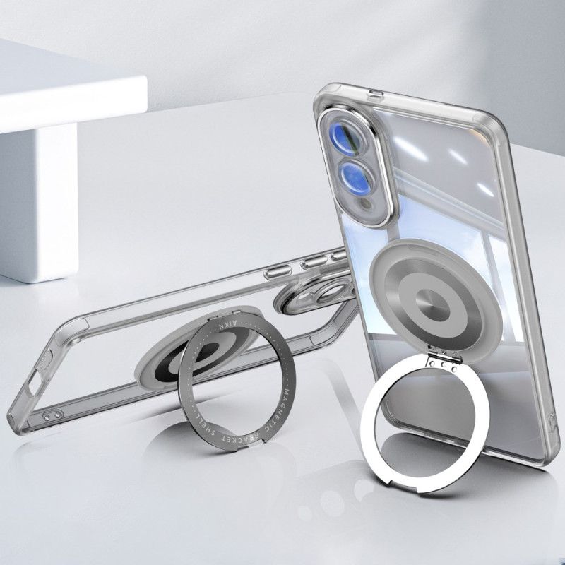 Cover Hoesje Samsung Galaxy S25 5g Edge Telefoonhoesje Draaibare Houder En Lensbeschermer