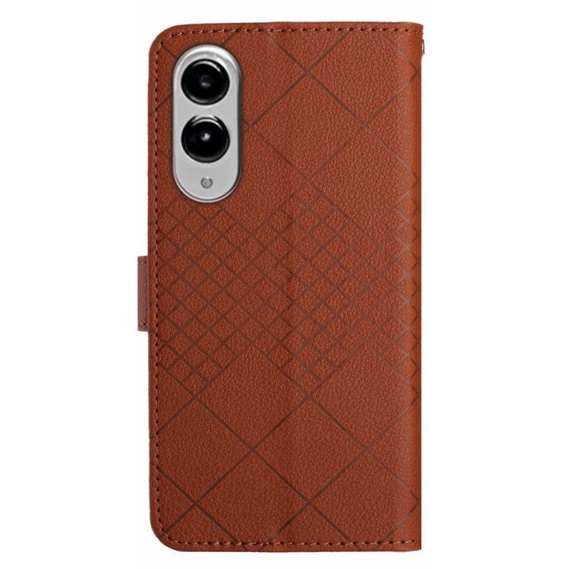 Flip Case Leren Samsung Galaxy S25 5g Edge Diamanten