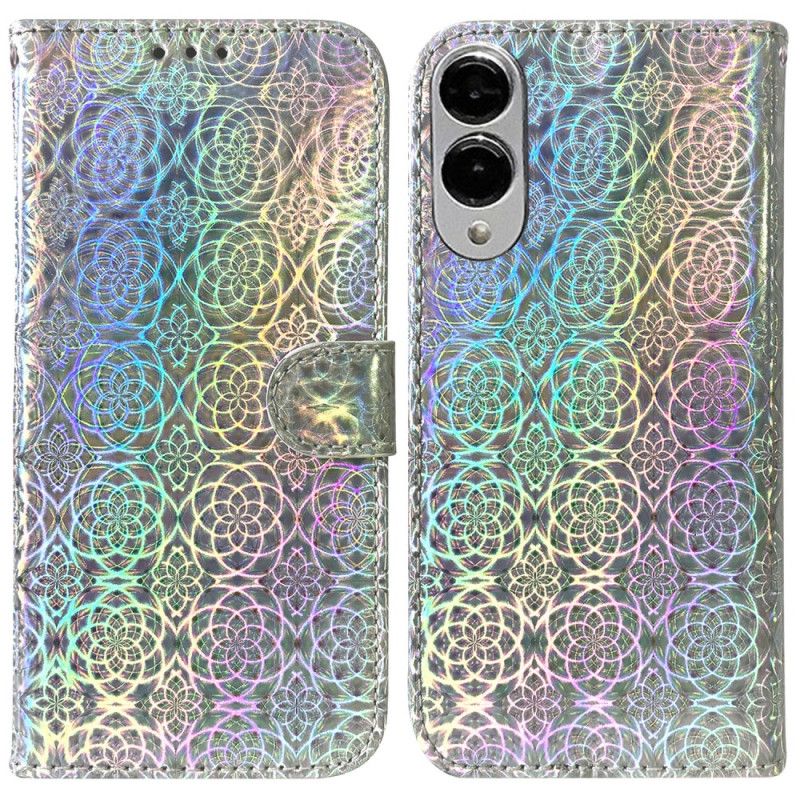 Flip Case Leren Samsung Galaxy S25 5g Edge Disco-stijl