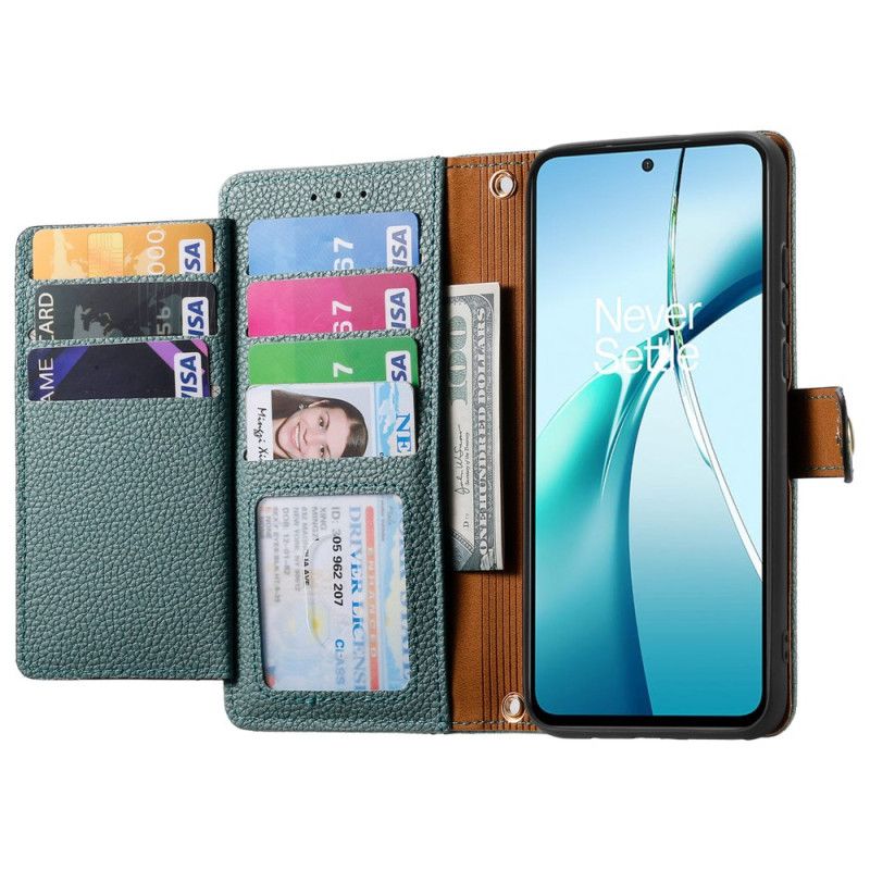 Flip Case Leren Samsung Galaxy S25 5g Edge Rfid-hartontwerp