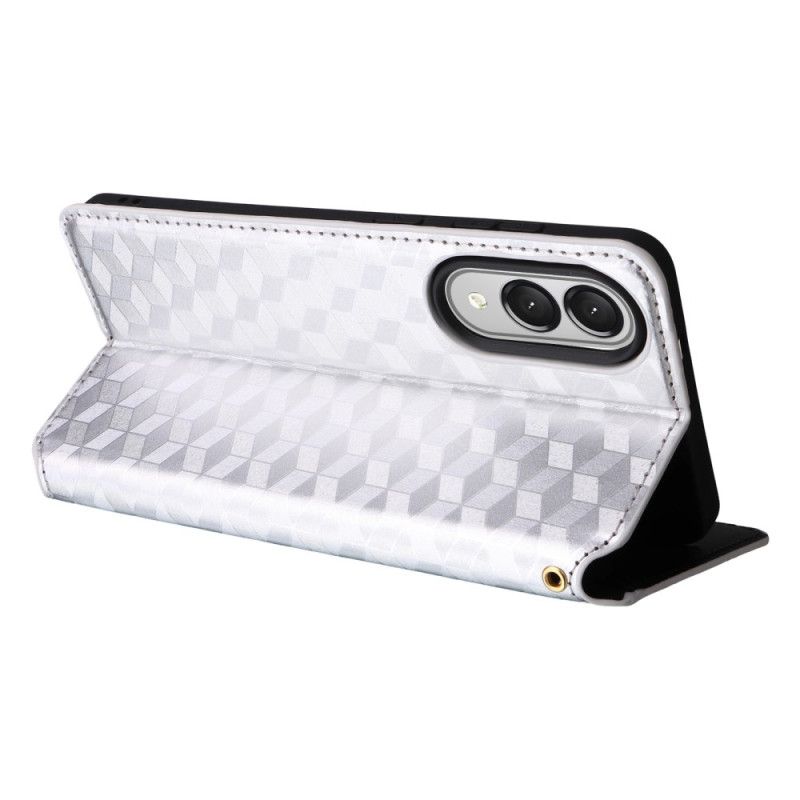 Folio-hoesje Samsung Galaxy S25 5g Edge 3d-kubussen Bescherming Hoesje