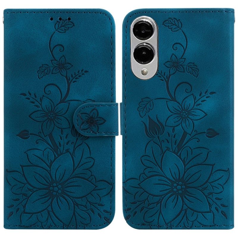 Folio-hoesje Samsung Galaxy S25 5g Edge Bloemenprint