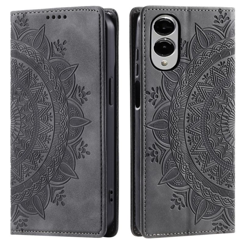 Folio-hoesje Samsung Galaxy S25 5g Edge Mandala Suède-effect