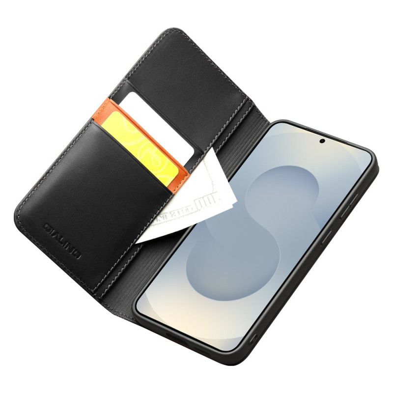 Folio-hoesje Samsung Galaxy S25 5g Edge Prestige Qialino Portemonnee