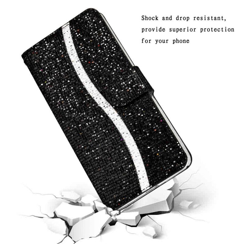 Folio-hoesje Samsung Galaxy S25 5g Edge Telefoonhoesje S-design Pailletten