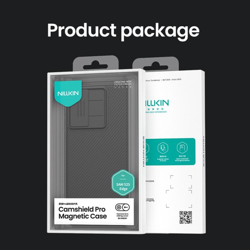 Hoesje Samsung Galaxy S25 5g Edge Camshield Pro Met Schuifbare Cameracover Nillkin