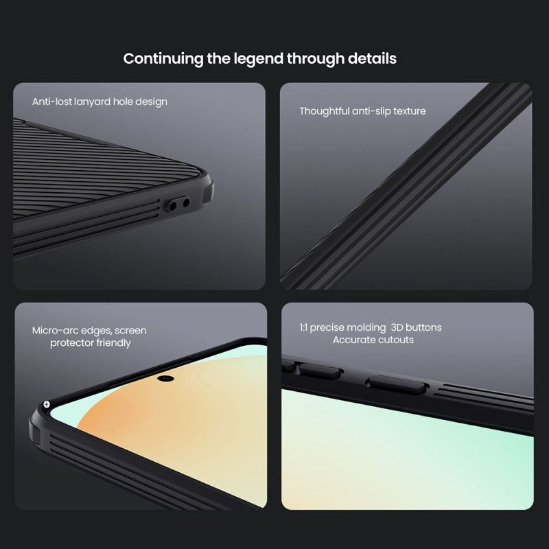 Hoesje Samsung Galaxy S25 5g Edge Camshield Pro Met Schuifbare Cameracover Nillkin