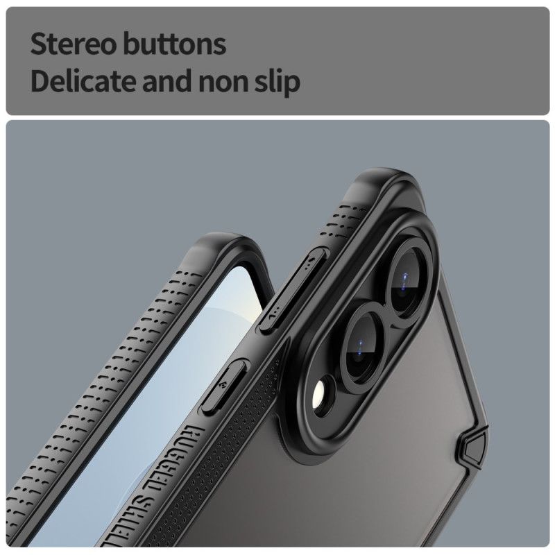 Hoesje Samsung Galaxy S25 5g Edge Geborsteld Doorschijnend