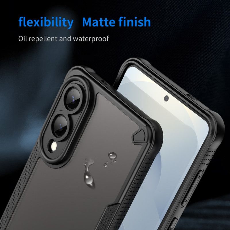 Hoesje Samsung Galaxy S25 5g Edge Geborsteld Doorschijnend