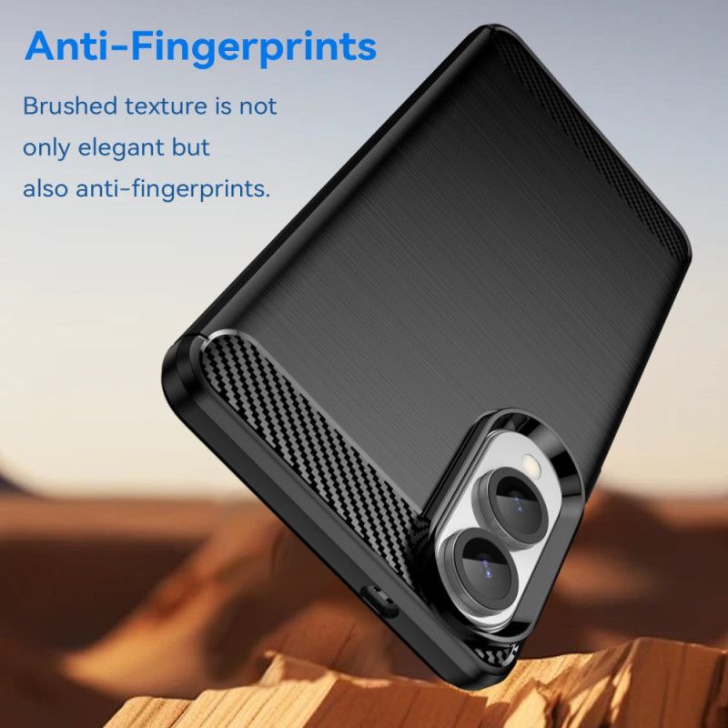 Hoesje Samsung Galaxy S25 5g Edge Geborsteld Koolstofvezel Bescherming Hoesje