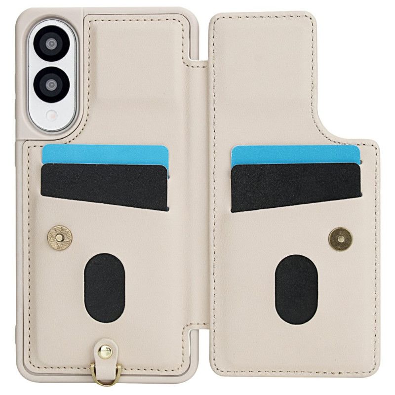 Hoesje Samsung Galaxy S25 5g Edge Kaarthouder Met Bloemenmotief Bescherming Hoesje