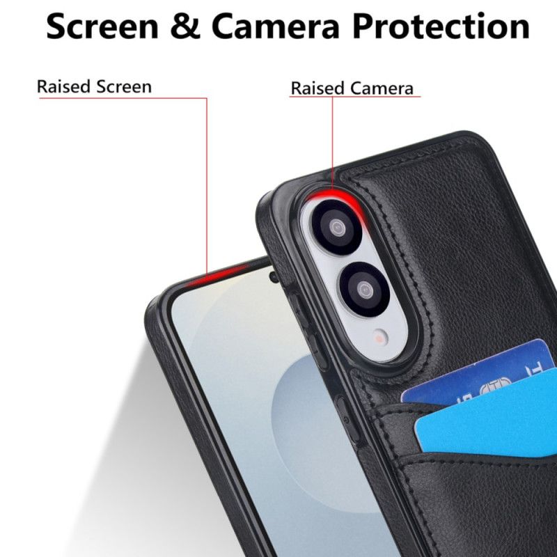 Hoesje Samsung Galaxy S25 5g Edge Leerlook Met Kaart Houder