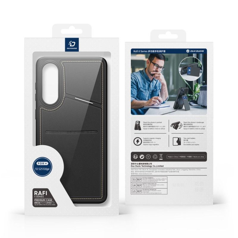 Hoesje Samsung Galaxy S25 5g Edge Magnetisch Met Kaarthouder Bescherming Hoesje