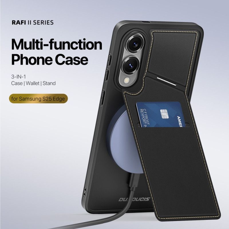 Hoesje Samsung Galaxy S25 5g Edge Magnetisch Met Kaarthouder Bescherming Hoesje
