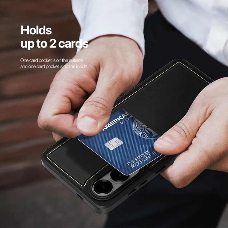 Hoesje Samsung Galaxy S25 5g Edge Magnetisch Met Kaarthouder Bescherming Hoesje