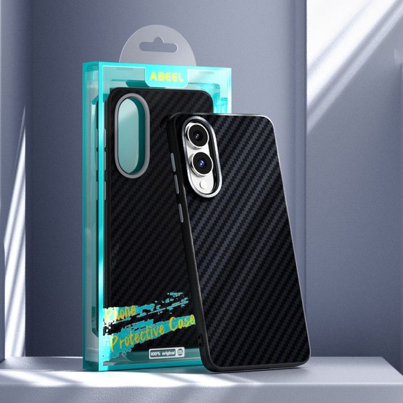 Hoesje Samsung Galaxy S25 5g Edge Magsafe-compatibel Koolstofvezel Abeel Bescherming Hoesje