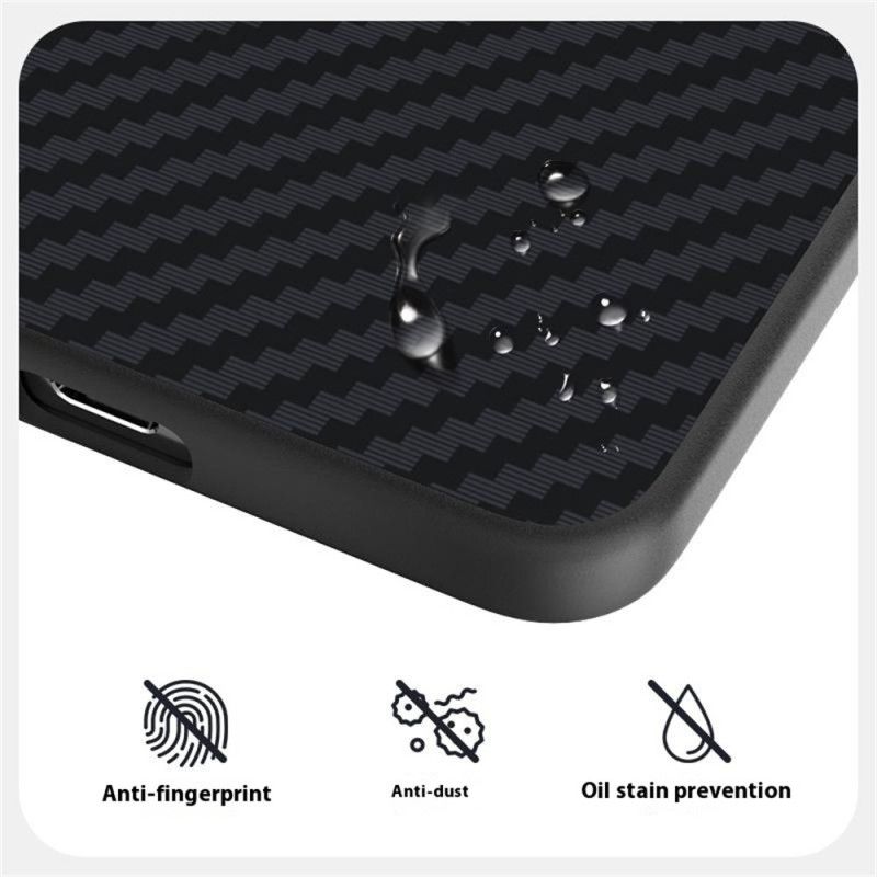 Hoesje Samsung Galaxy S25 5g Edge Magsafe-compatibel Koolstofvezel Abeel Bescherming Hoesje