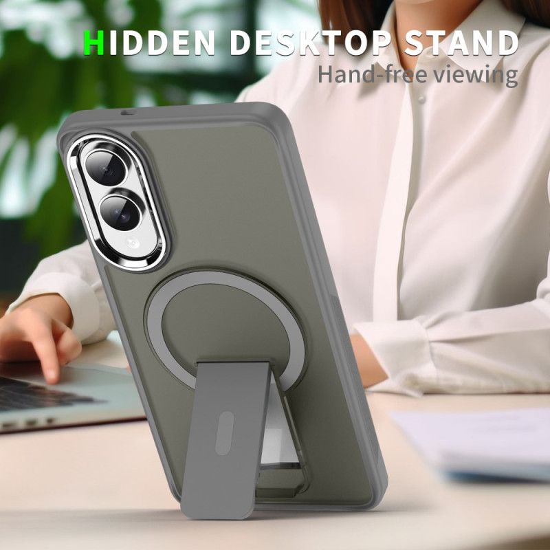 Hoesje Samsung Galaxy S25 5g Edge Magsafe-compatibel Met Standaard Bescherming Hoesje