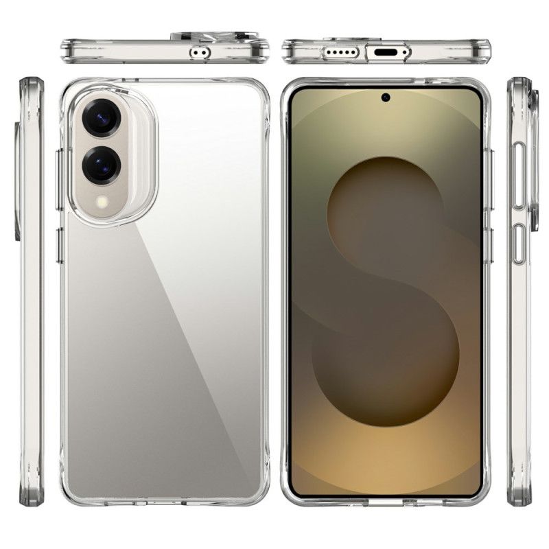 Hoesje Samsung Galaxy S25 5g Edge Versterkt Transparant Bescherming Hoesje