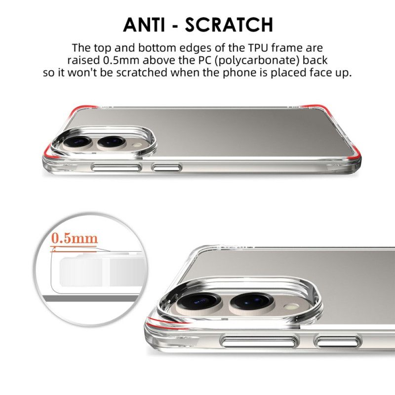 Hoesje Samsung Galaxy S25 5g Edge Versterkt Transparant Bescherming Hoesje